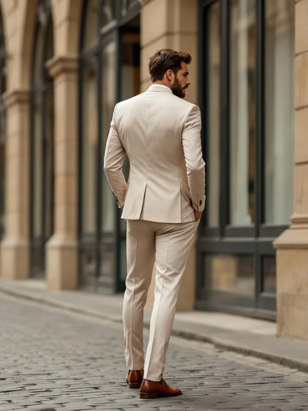 Formal Single Breasted Men Suit Set 3PCS 2025 Classic Notched Lapel Men Suit For Best Man Classic Performance Suit Trajes For Ho - Image 4