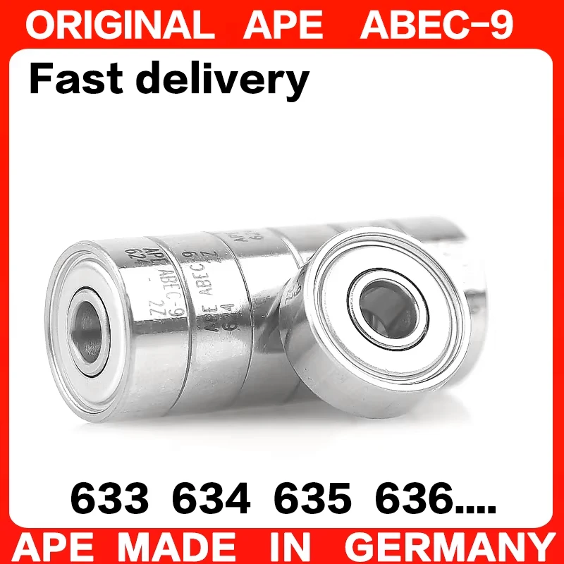 5-10PCS Germany ABEC-9 Bearing 633 634 635 636 638  ZZ 2RS RS LB LU - 2Z Miniature Precision Ball Bearings