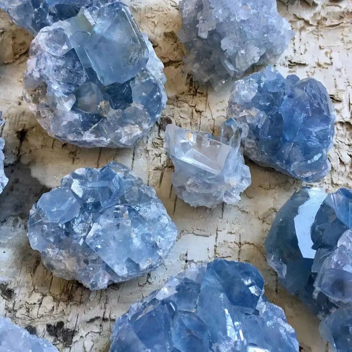 1pc natural celestite cristal cru druzy celestite coração cluster céu azul geodo áspero mineral azul celestite geode celestite cru