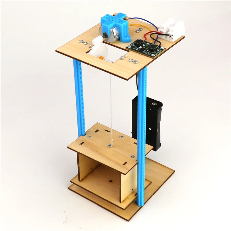 

Электрическая модель лифта в коробке, детская научная игрушка, набор головоломок с технологией физики, развивающие игрушки для детей, обучающая игрушка