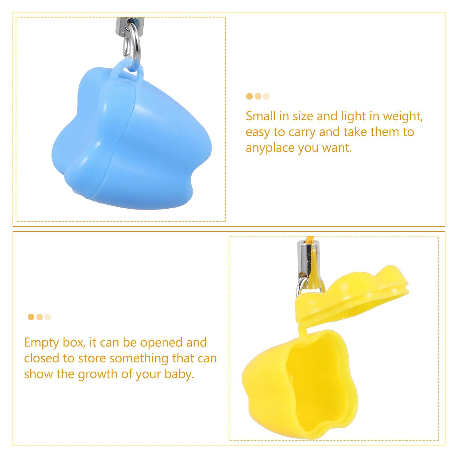 20 قطعة صندوق أسنان الطفل المحمولة خفيفة الوزن الكرتون تذكار التخزين المنظم حامل أسنان الرضع الذاكرة جامع الاطفال تذكارية #3