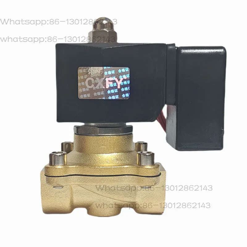 

Нормально закрытый не нагревается, электромагнитный водяной клапан управления, 4 минуты, длительное время 1 дюйм, питание 220 В, 24 В, 12 В.