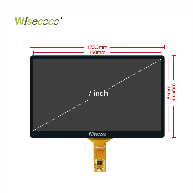 7 Inch 16:9 Landscape Game Console Screen 120Hz 1920x1080 IPS TFT LCD Display With Touch Screen