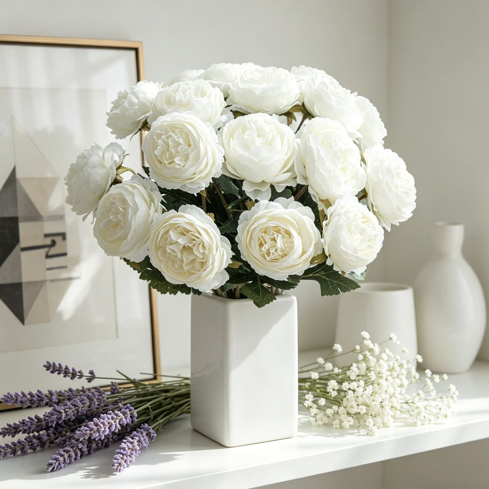 10 Stück Künstliche Blumen im Europäischen Stil, Lotus, für Zuhause, Tisch, Hochzeit, Kranz, Kunstpflanzen, Vase, Halloween, Herbstdekoration, DIY-Geschenke – Detail 1