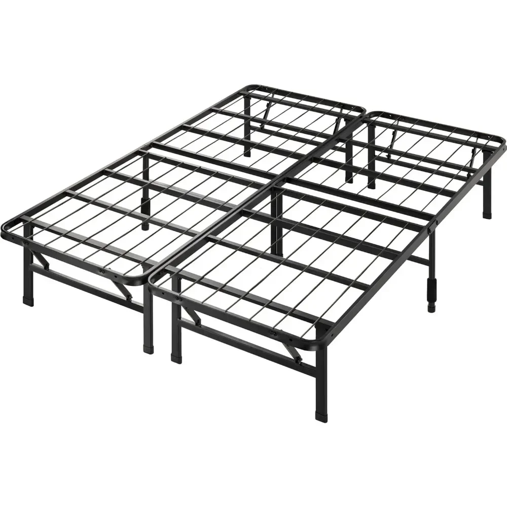 

Tool-Free Assembly Mattress Foundation, 14 Inch Metal Platform Bed Frame, No Box Spring Needed, Sturdy Steel Frame, Underbed