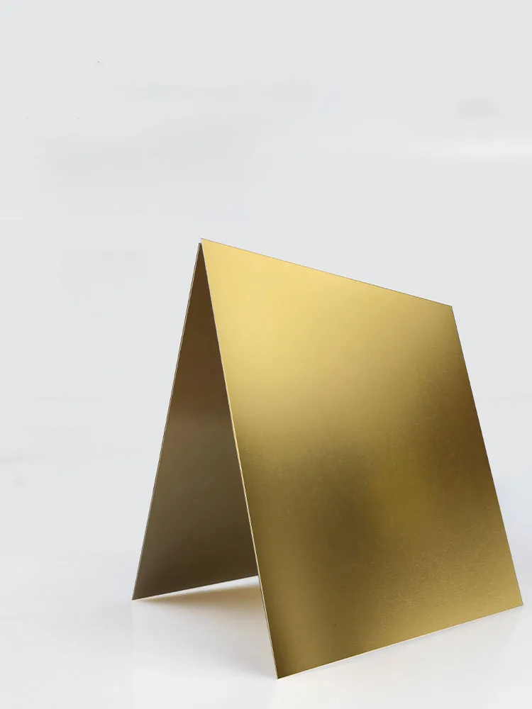 0.5/0.8/1.0/1.5/2.0mm Gold Anodized Aluminum Alloy Plate, Aluminum Alloy Plate 100x100mm 200x200mm 300x300mm