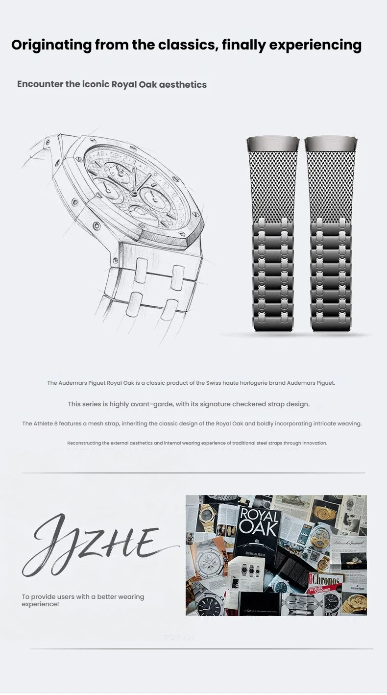 DLC Kratzfestes Edelstahl-Uhrenarmband, verstellbares, doppelt magnetisches Mesh-Armband für Huawei Watch GT5 Pro – Detail 4