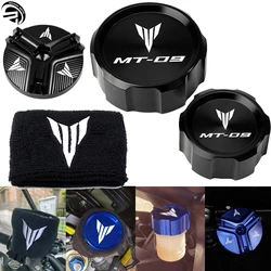 For Yamaha MT09 MT 09 MT-09 SP 2021-2024 2023Motorcycle Front Rear Brake Fluid Reservoir Cover Cap Sock Engine Oil Filler Cap