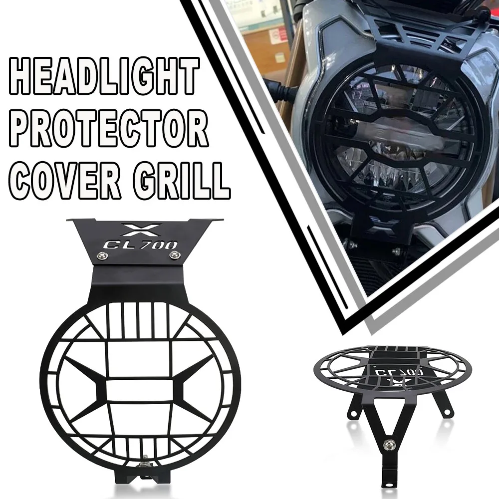 

700CL-X For CFMOTO 700CL-X CLX700 CLX700 700CLX 2020 2021 Motorcycle Headlight Head Light Guard Protector Cover Protection Grill