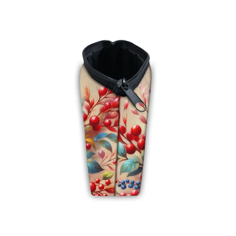 Watercolor Parrot Cosmetic Cases Macaw Toucan Hummingbird Birds Makeup Bag Women Toiletry Washing Bags Lipstick Holder Organizer