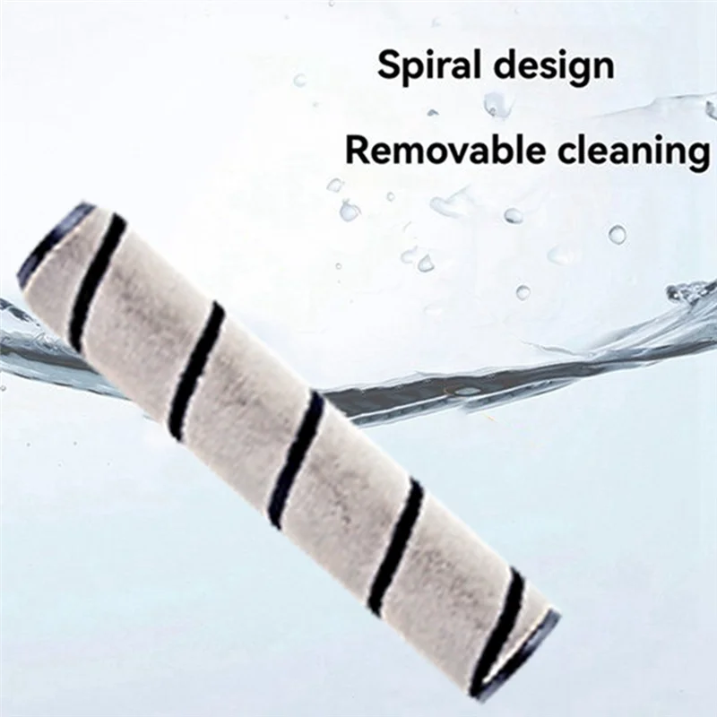 A74G-فرشاة أرضية كهربائية لـ Dreame R10 R20 R30 V11 V12 قطع غيار رأس فرشاة دوارة ناعمة للأرضية مع أضواء LED