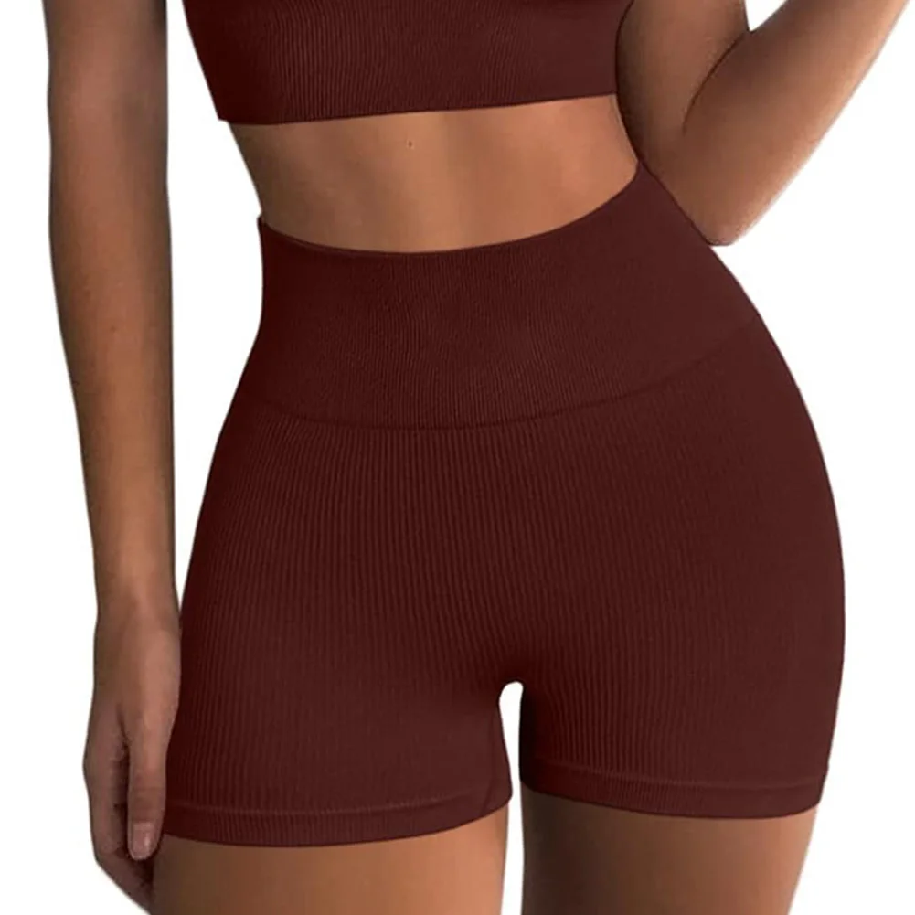 女性のためのシームレスなヨガショーツ,ハイウエスト,腕立て伏せ,フィットネス,サイクリング,トレーニング,スポーツ,ジム,ストライプ