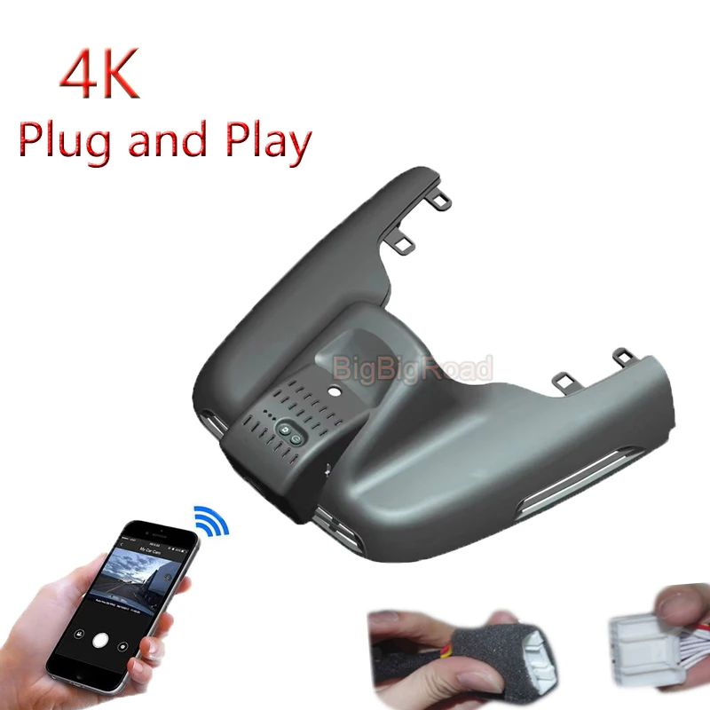 For Maserati Grecale 2020 2021 2022 2023 4K Plug And Play Car Video Recorder Car Wifi DVR Dash Cam Camera FHD 2160P