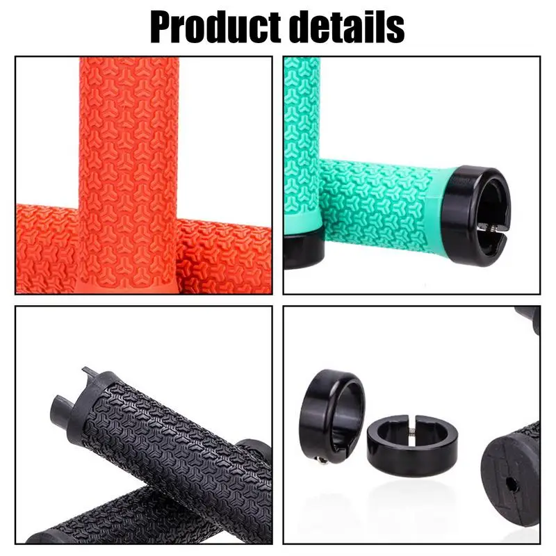 Lock On Bike Grips Bicycle Hand Grips For Handlebar Comfortable Bike Handle Hand Grips Bike Riding Handle Grip Protectors For