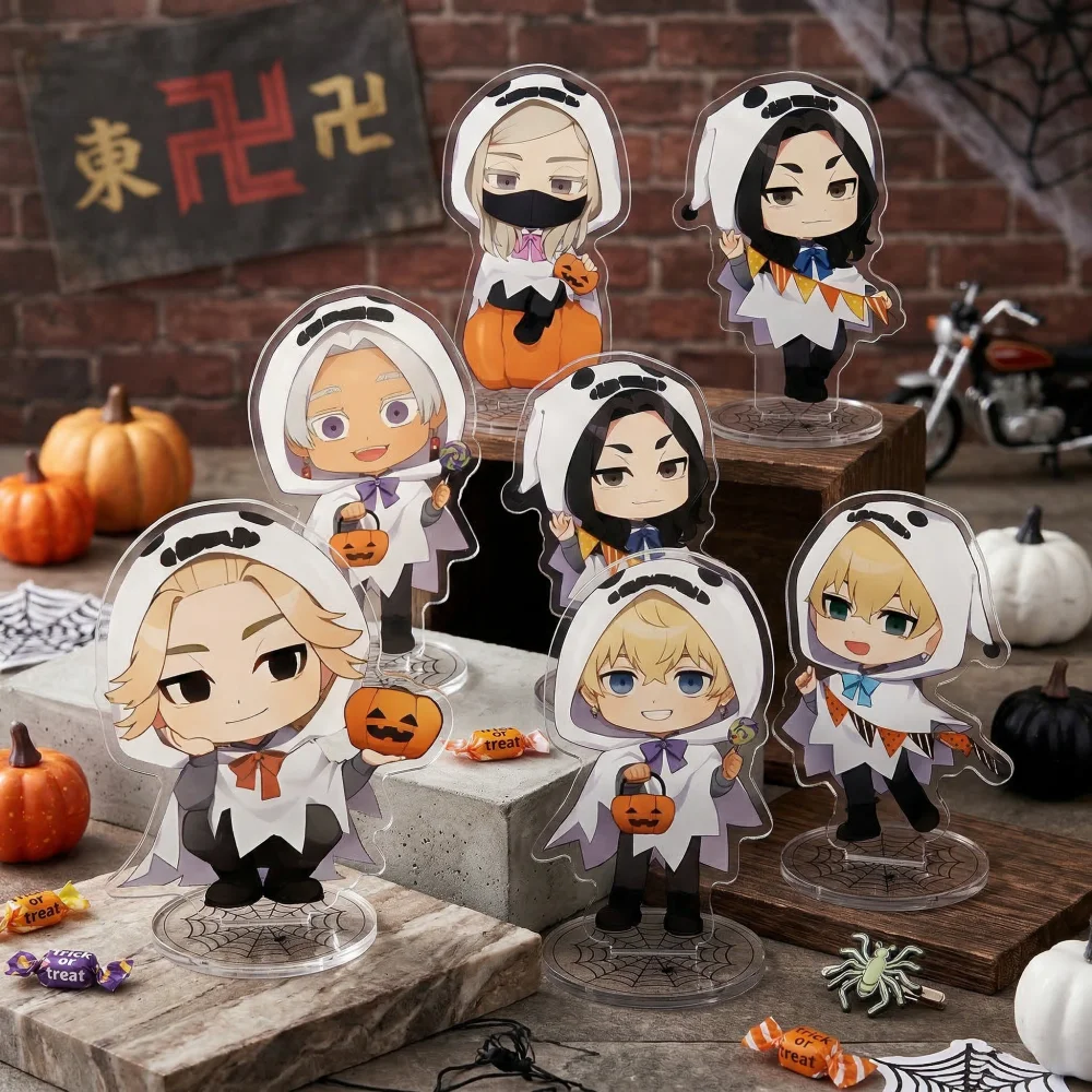 Anime Tokyo Avenger Figure Tokyo Revengers Stand Model 10cm Acrylic Keychain Table Top Decoration Mikey Draken Halloween Gift