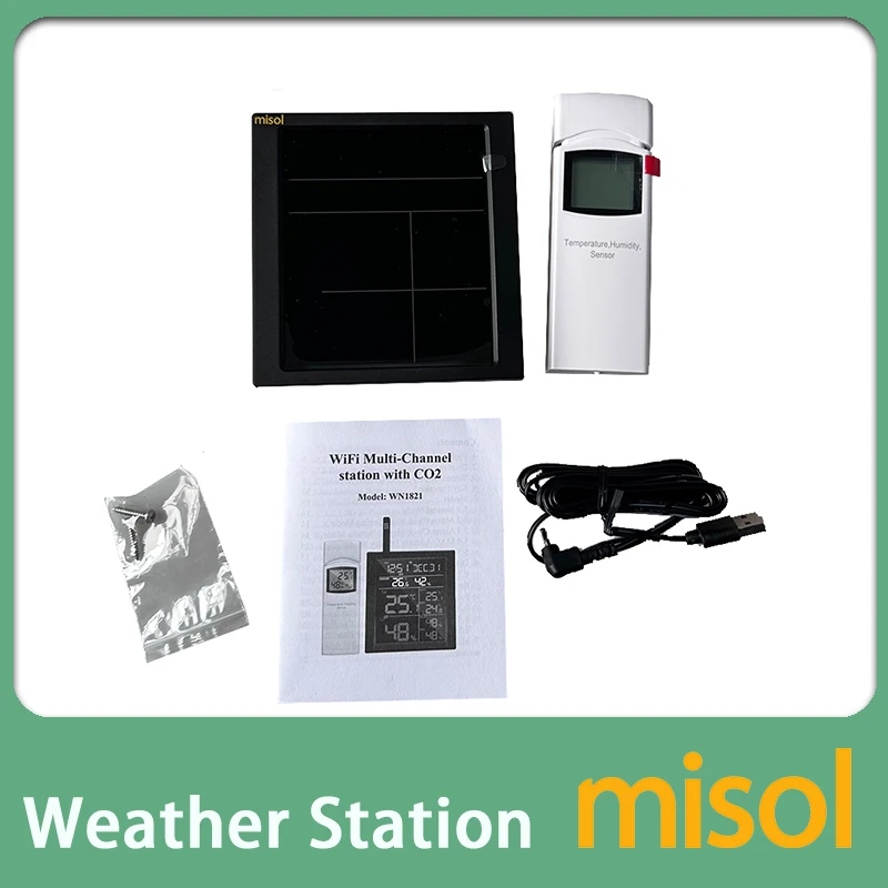 Misol//WN1821 Carbon Dioxide Detection Temperature Humidity CO2, Weather Station