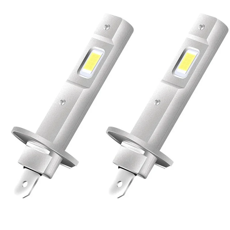 

Прочные 2 шт. автомобильные лампы для фар H1, супер яркие автомобильные светодиодные лампы, 12 В, 25 Вт, беспроводной автомобильный светодиодный светильник Plug & Play 6500K