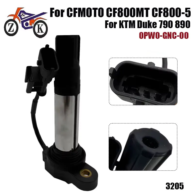 

1 шт. катушка зажигания мотоцикла для CFMOTO CF800MT CF800-5 CF800-5A палка зажигания для KTM Duke 790 890 Замена 0PW0-GNC-00