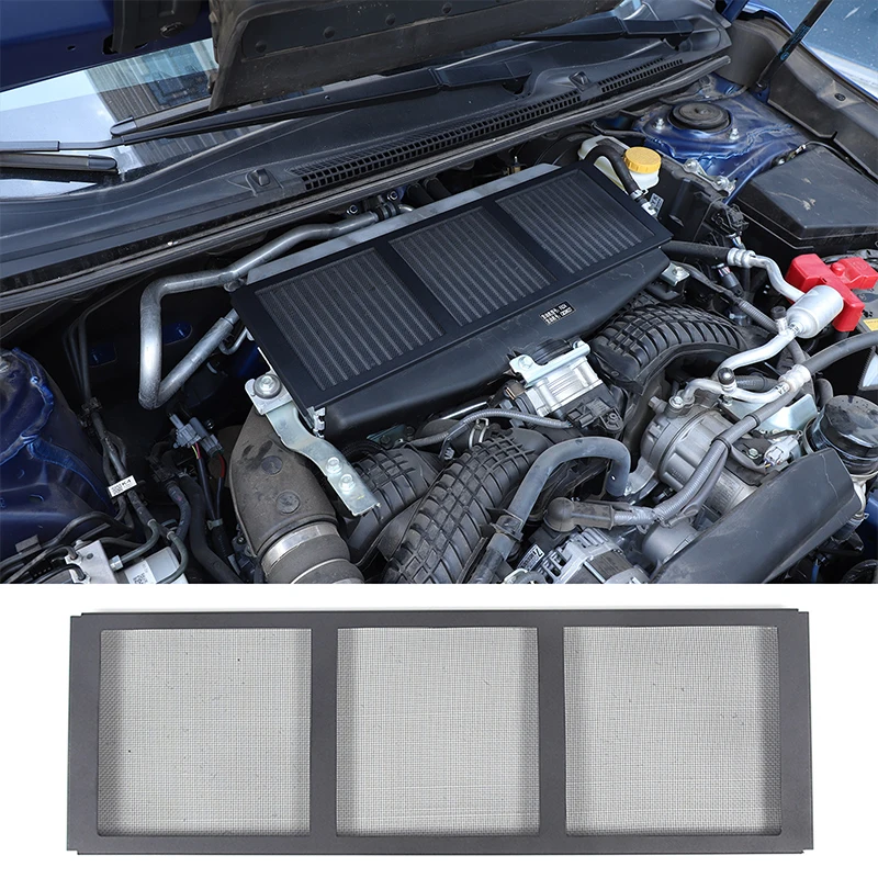 Carbon Steel Car Engine Compartment Radiator Panel Protective Net Cover For Subaru WRX 2022 2023 2024 2025 Auto Accessories