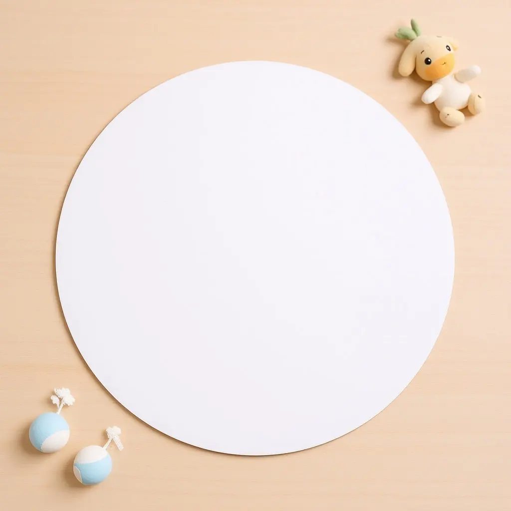 Round Acrylic Ceiling Light Cover Flat Panel Design Bedroom LED Flush Mount Plastic Lampshade White Soft Diffused Glow Bright