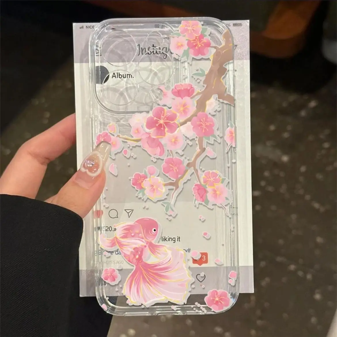 Koi Fish Flowers Pa…