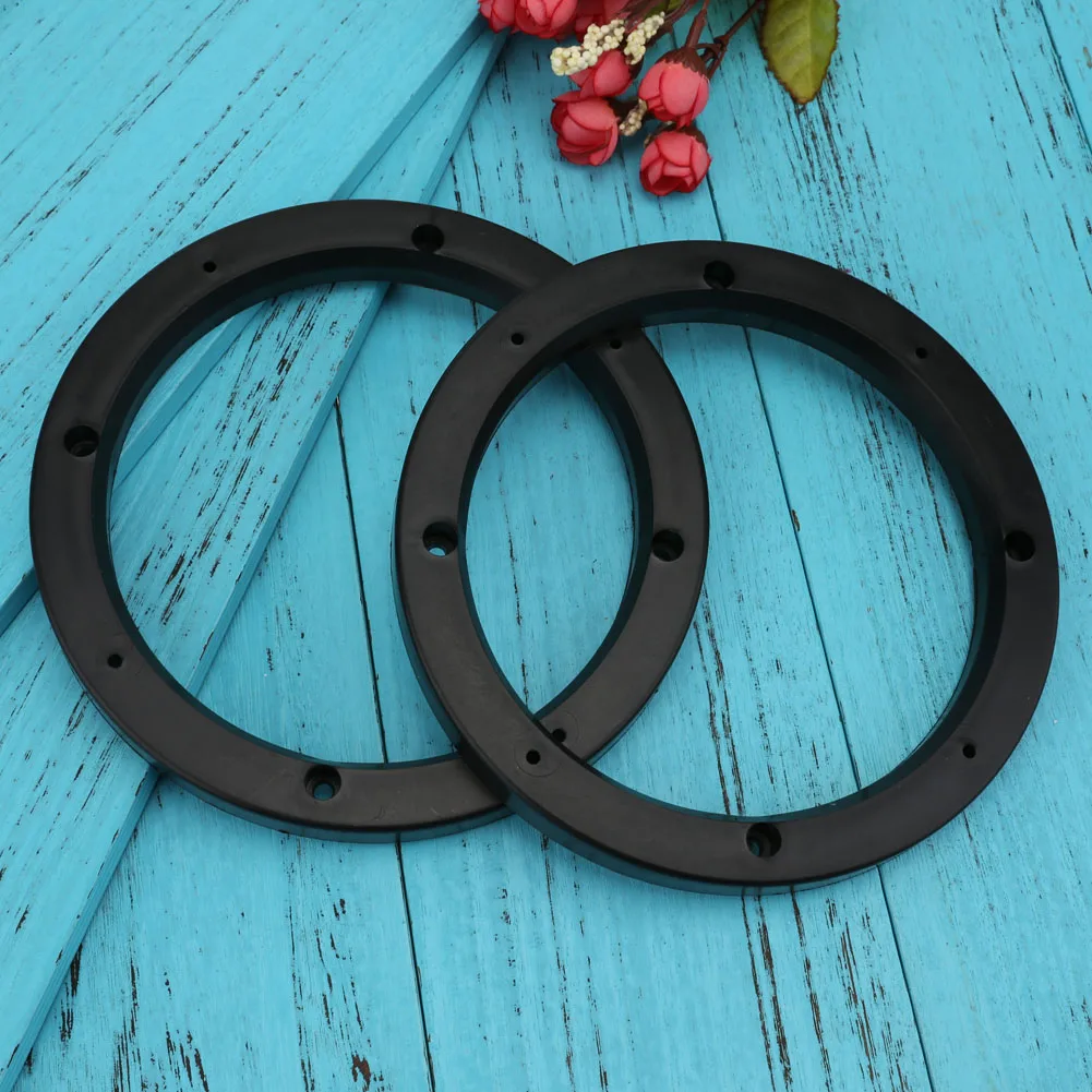 2 قطعة العالمي 6.5 بوصة مشطوف مكبر صوت للسيارة فاصل محول تجديد الصوت حصيرة البلاستيك مكبر صوت للسيارة الفواصل #3