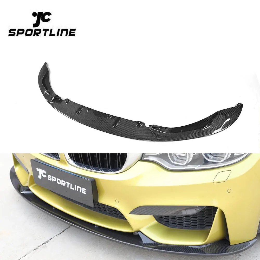 

Carbon Fiber Auto Car Front Bumper Lip For BMW F82 M4 2D F80 M3 4D 2015