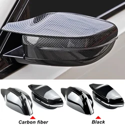RHD Carbon Fiber Exterior Side Rearview Mirror Cover Trim For BMW 3 4 5 7 8 Series G20 G21 G30 G38 G22 G23 G11 G12 G15 G16 LHD