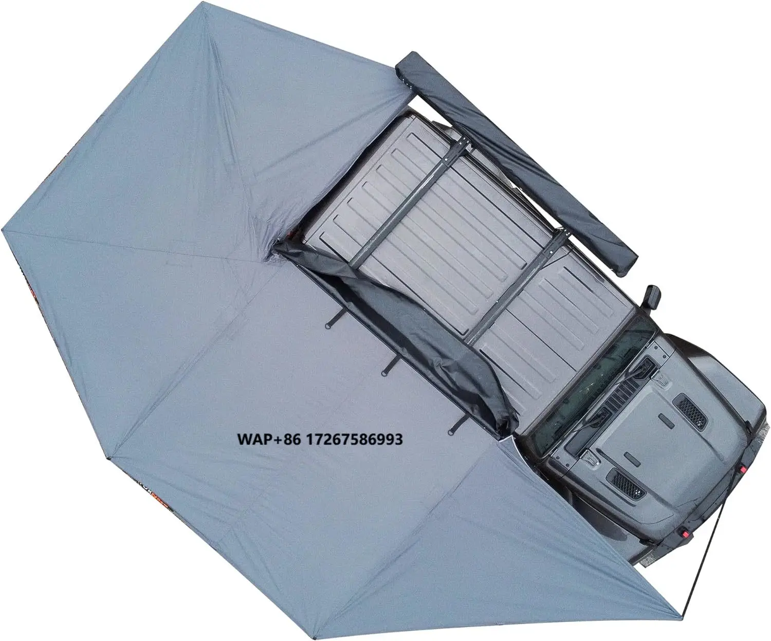 

Awnlux Waterproof Free Standing Car 270 Foxwing Awning Car SideAwning with Led Light