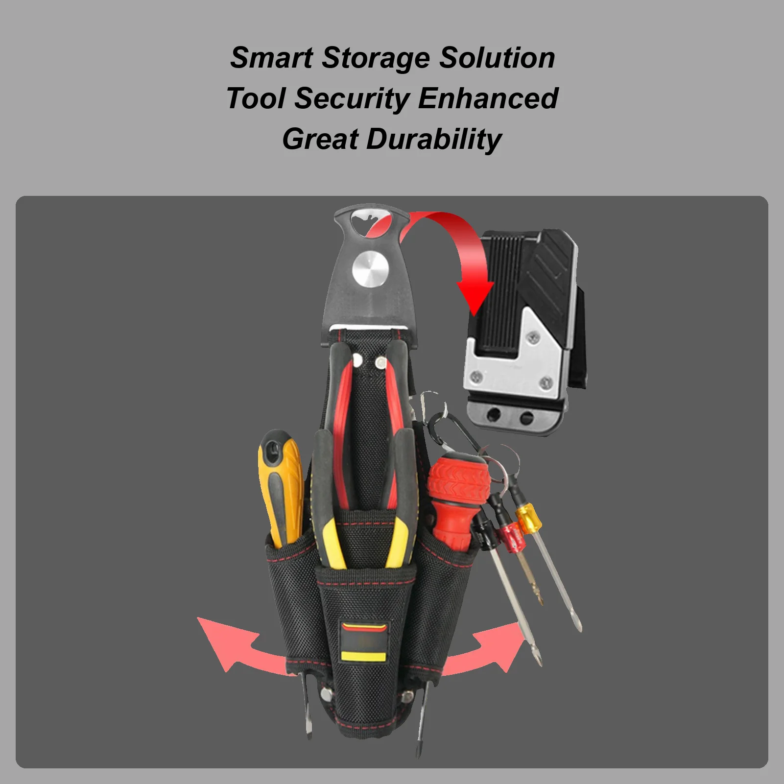 

Thigh Bag Sturdy Electrician Belt Tool Pouch Portable Multifunctional Waterproof Compact Organizer For Repair Maintenance