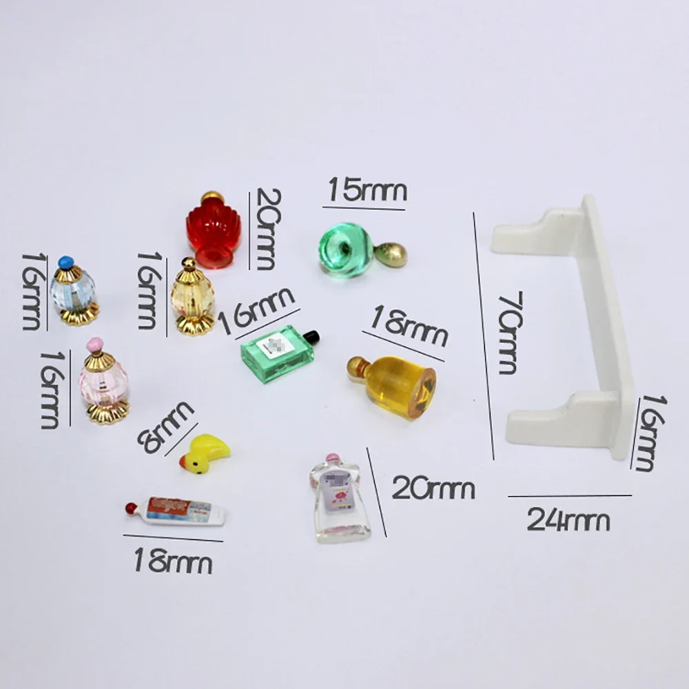 1/12 Dollhouse Miniatures Mini Perfume Rack Set Model Toy for Doll House Accessories Decoration ob11 bjd