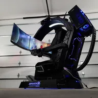 Hot works  Computer cockpit genuine leather chair workstation with RGB OEM ODM acer predator thronos comfort