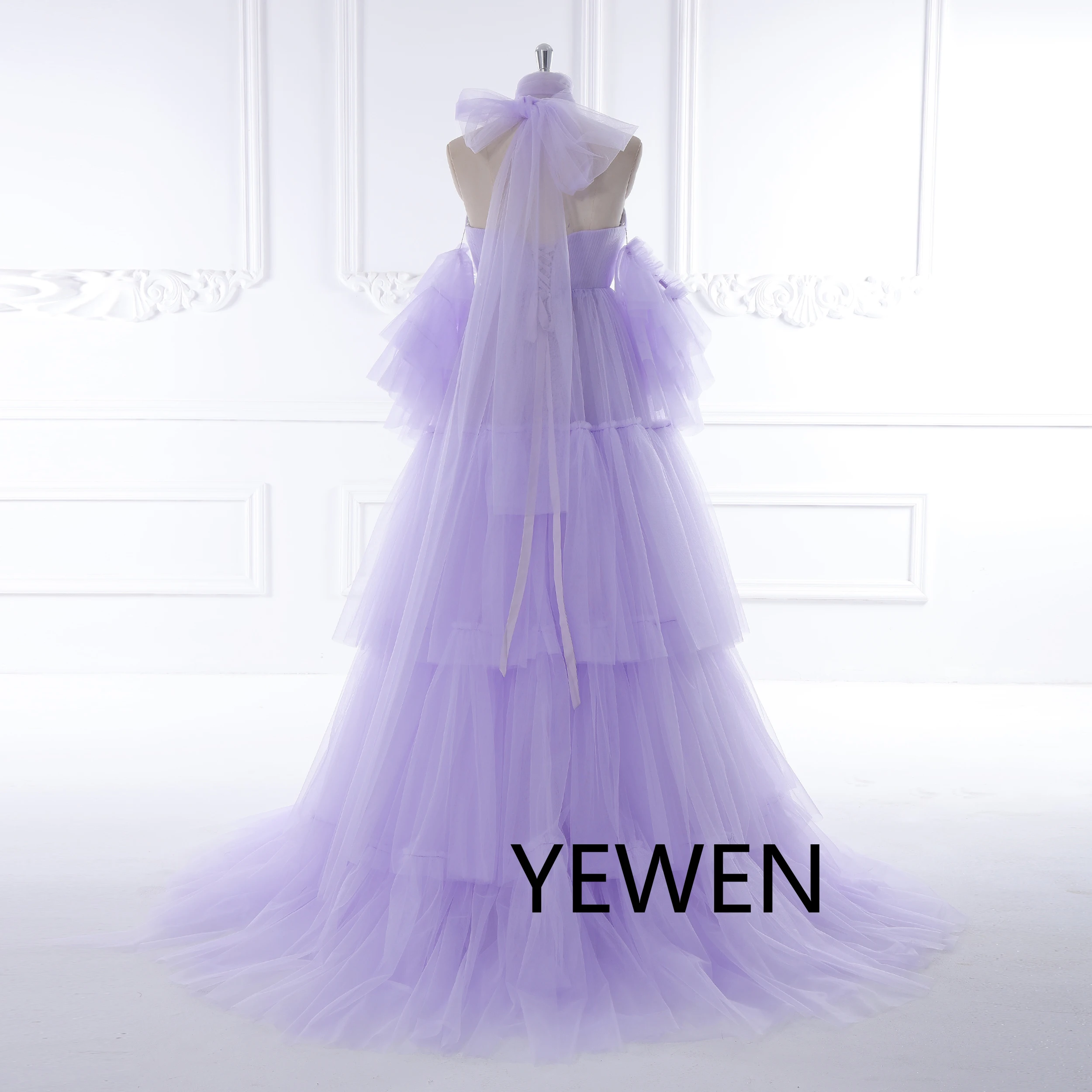 Elegant Off The Shoulder Open Front Maternity Dress for Photography Maternity Baby Shower Dresses Custom Color YEWEN YW231163