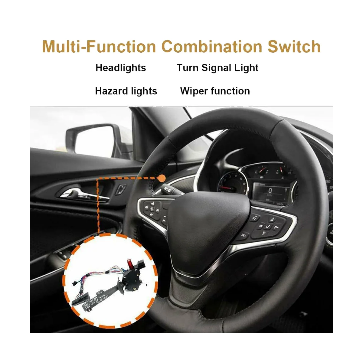 26047330 Multifunction Wiper Turn Signal Light Combination Switch for Chevy GMC