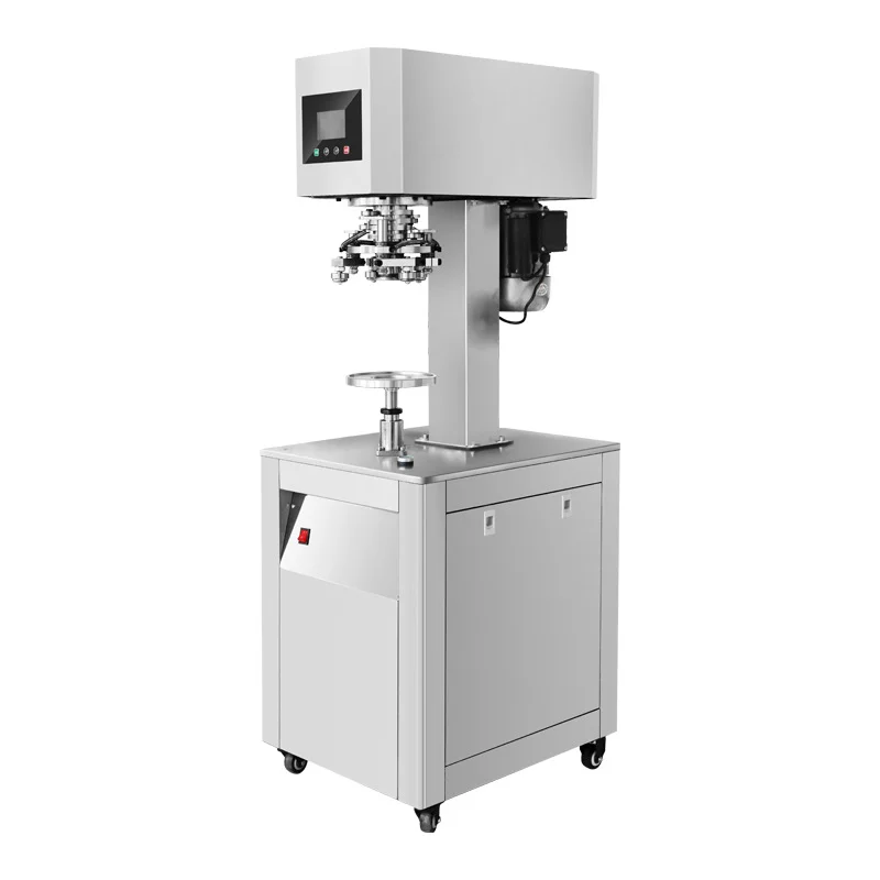 

Automatic Beverage Pneumatic Can Sealing Machine for Soda Bottle Packaging - Multi-purpose Rotating Tin Can Sealing Machine