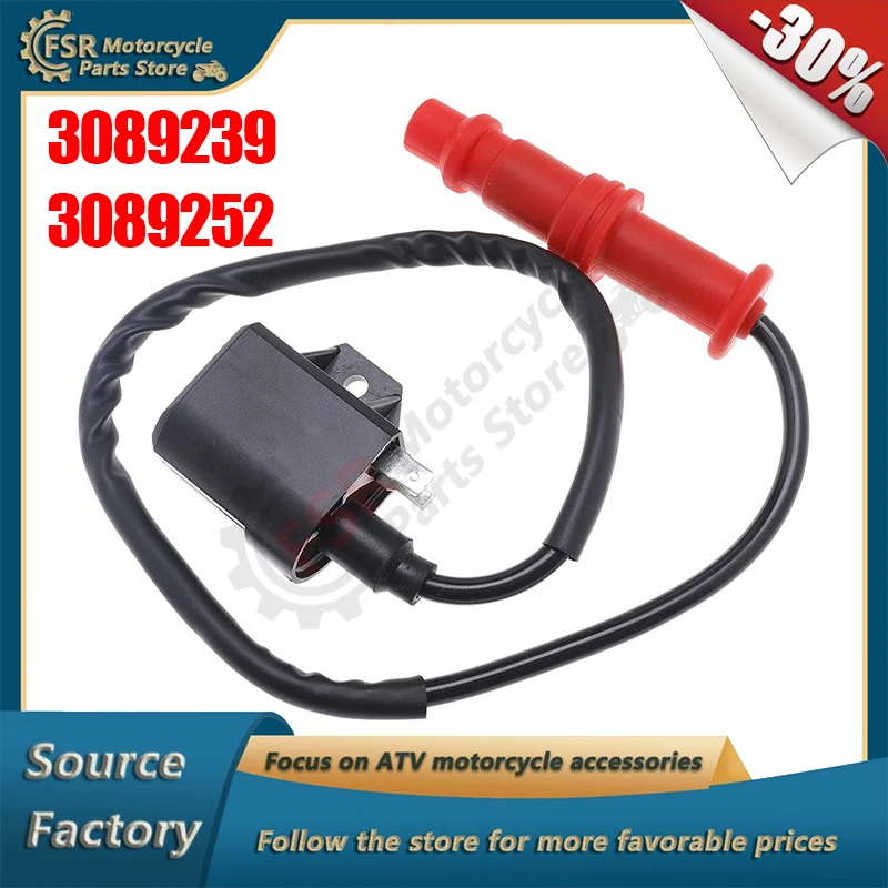 

Ignition Coil Assembly,Fits Polaris Ranger 400 500 2X4 4X4 Sportsman 450 6X6,Part 3089239 3089252,Quad buggy parts