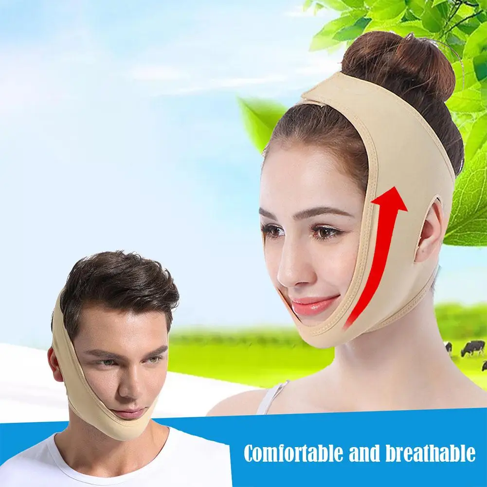 Bandage amincissant réutilisable pour le visage, ceinture en V, lifting du ruisseau et des joues, sangle de massage facial pour les soins de la peau, outil de beauté