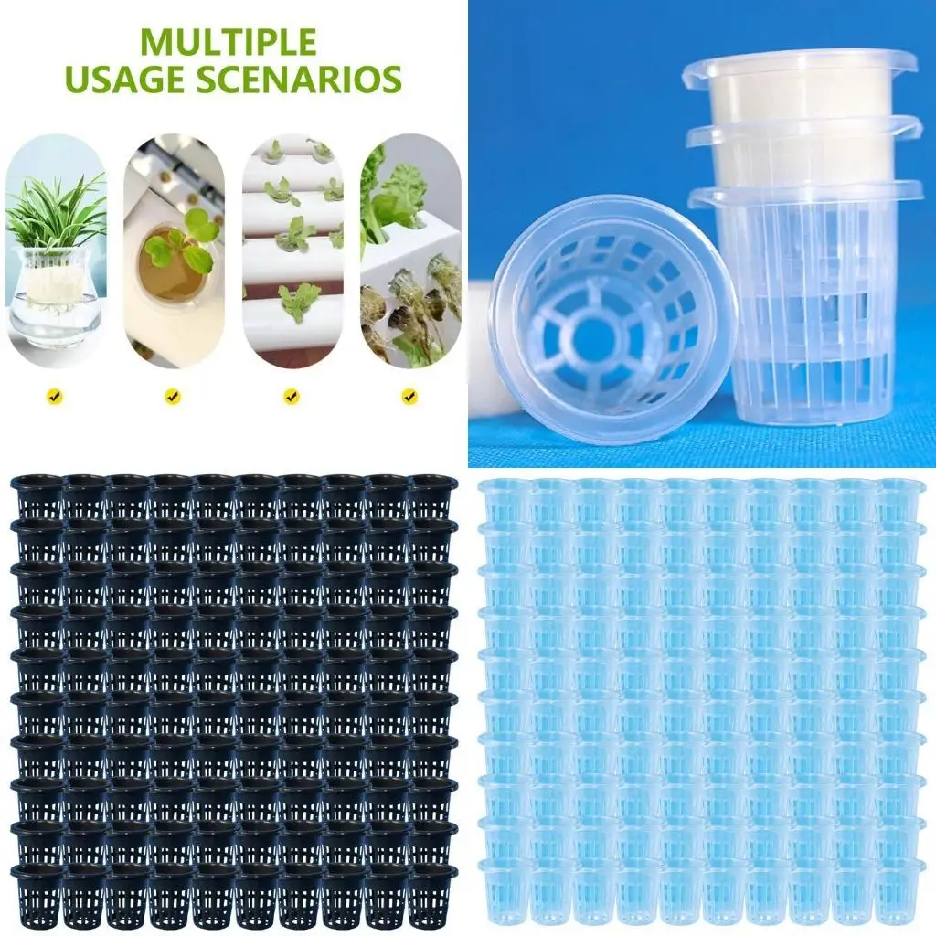 

G6KF Hydroponic Growing Net Pots Breathable Containers For Gardens, Soilless Planting