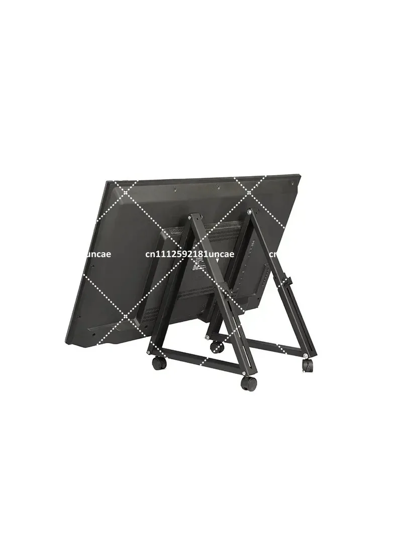 32-65 Inch Low Height TV Stand, Movable Tripod Stage Screen Cart, Cold-Rolled Steel, Fits Flat Screen TVs