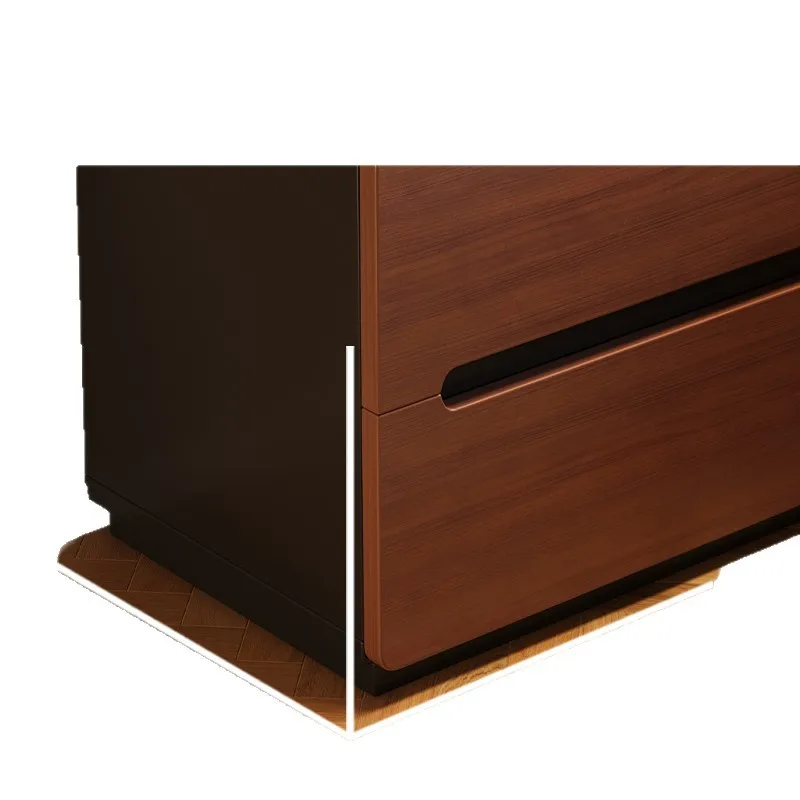 

Medieval bedside table Household bedroom Small solid wood bedside rack New storage bedside cabinet