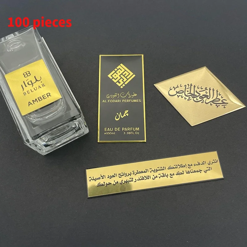 

10 0.Zhang. custom. Custom luxury 3D metallic labels sticker with logo embossed labels 30ml candle jar perfume bottle