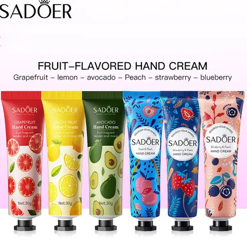 1pc extrato de planta de frutas fragrância conjunto creme para as mãos reparação hidratante anti seco conjuntos de loção para as mãos produtos de cuidados com a pele chap