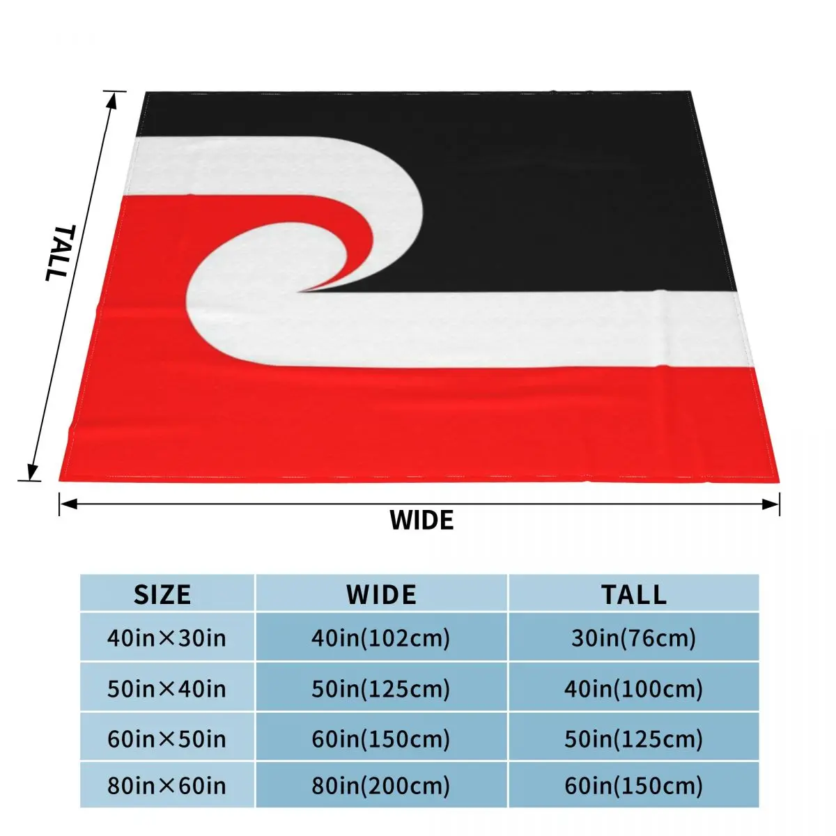 Maori Flag An Ultra-Soft Micro Fleece Blanket