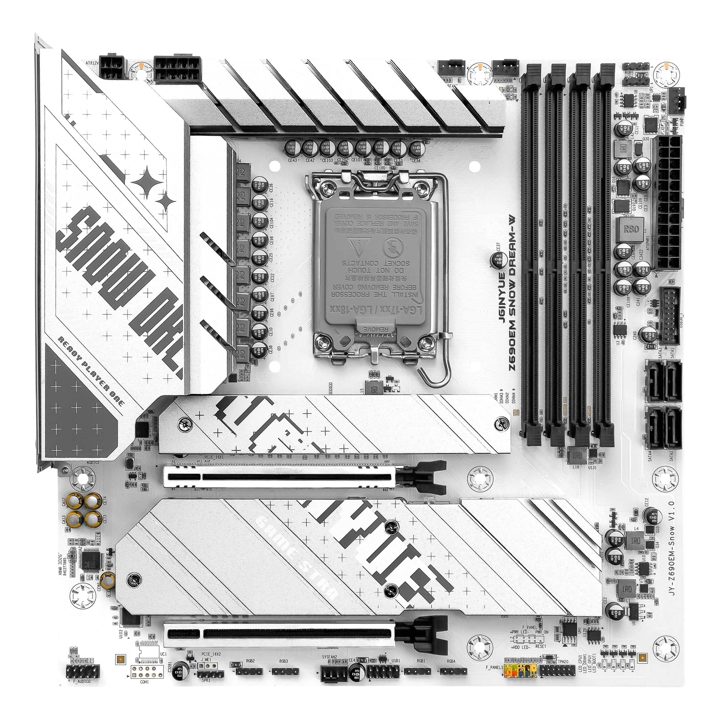لوحة أم JGINYUE Z690EM Snow Dr - مراجعة Pc Gaming I7 14Th Gen وسعره