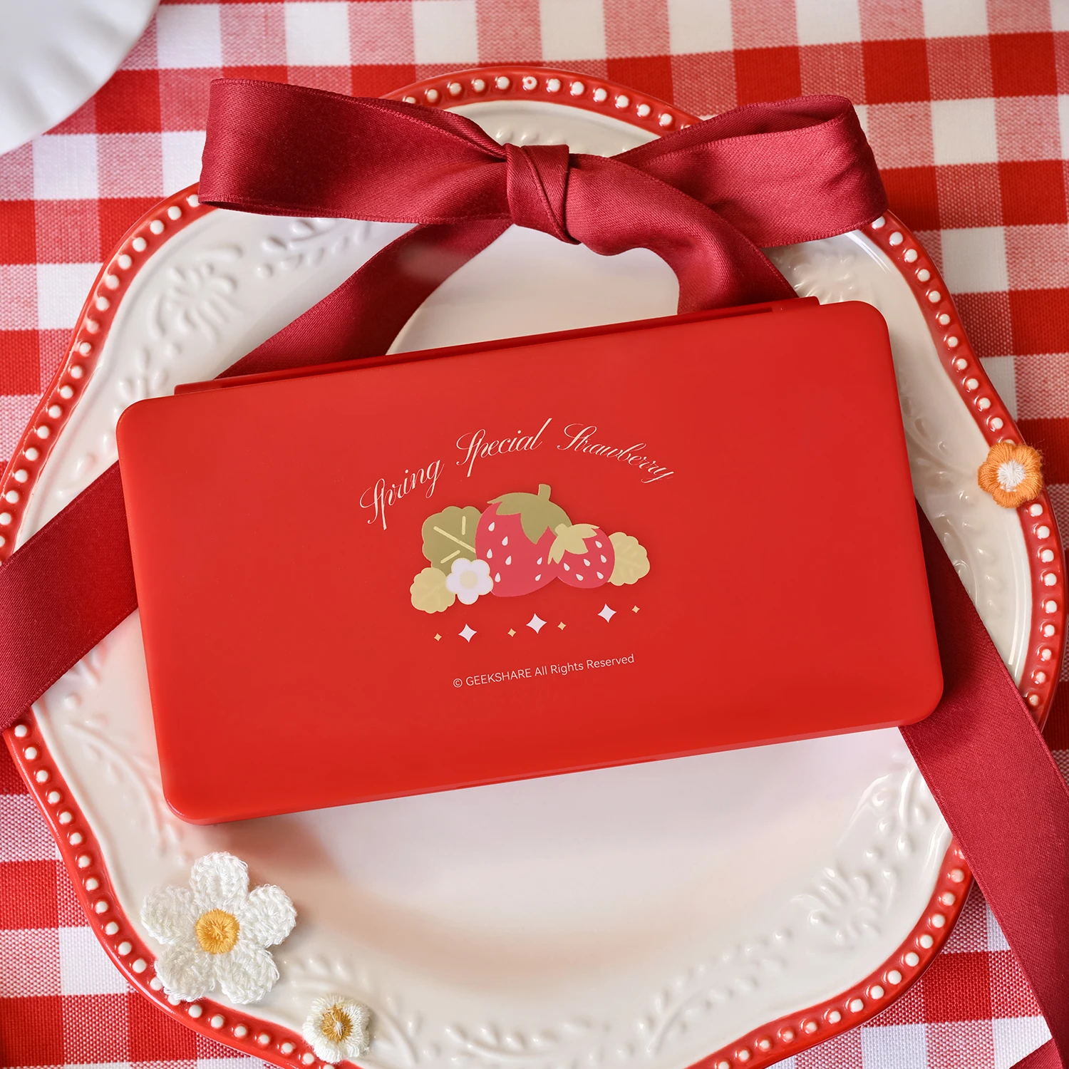Pudełko na karty do gier Strawberry Hard Shell Etui ochronne na Nintendo Switch 2/NS Oled Lite Memory TF Cover Protector — zdjęcie produktu 3