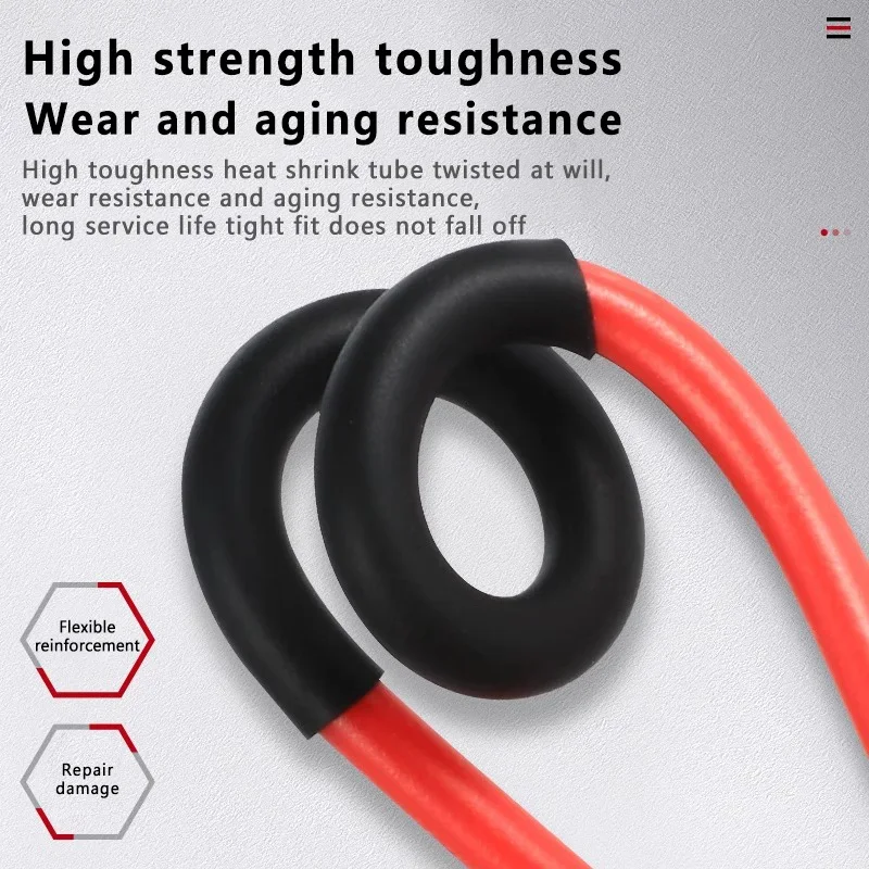 10/50/100M 3:1 Black Diameter Heat Shrink Heatshrink Tubing Tube Sleeving Wrap Wire Sell DIY Connector Repair