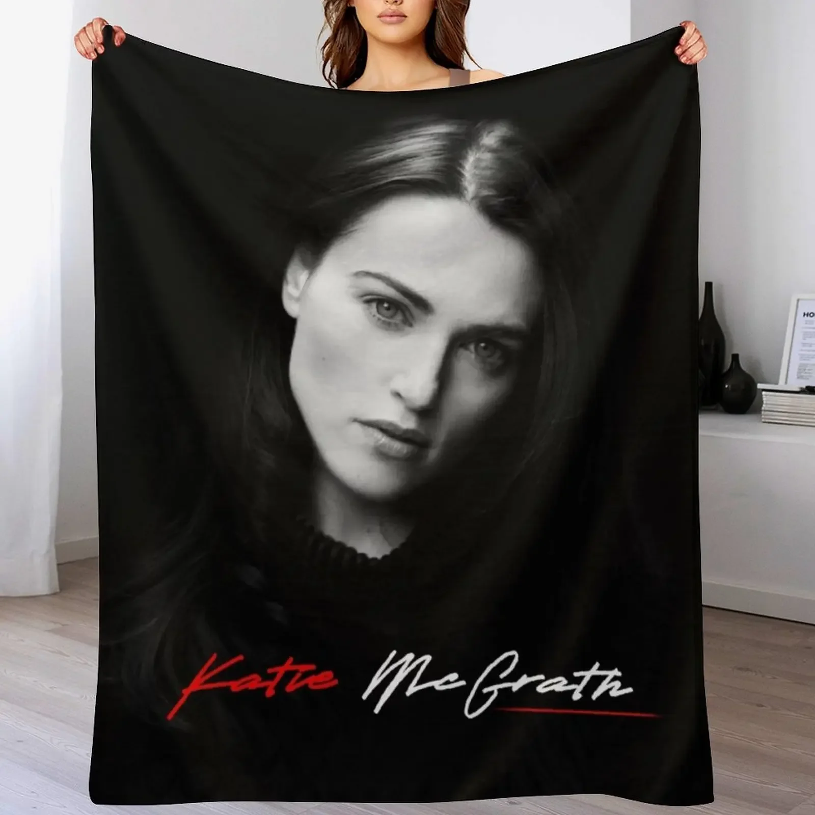 Katie McGrath morgana Throw Blanket Soft Heavy Furry Blankets