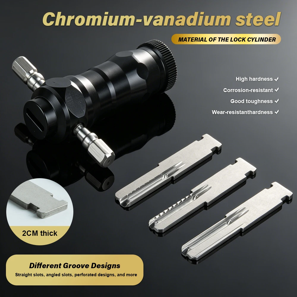 High Precision Locksmith Lock Pick Tool Speed Storm Style Lock Opening Tool Professional Locksmith Training & Practice Supplies