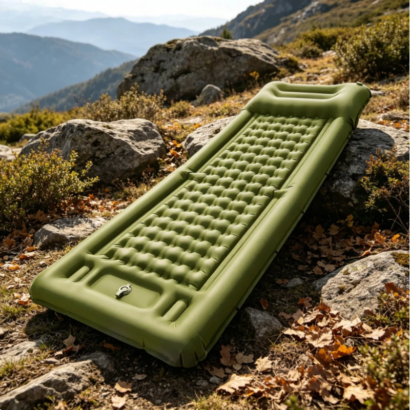 2026 NEW Ultralight Self Inflating Camping Mattress Outdoor Thicken Air Mattress with Built in Inflator Pump for Travel Hiking