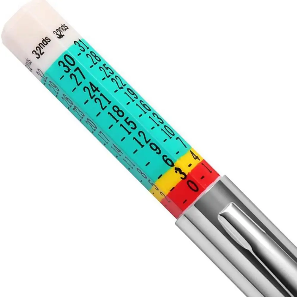 Auto Color Coded Two-Sided Digital Accurate Tire Ruler Tyre Tread Depth Gauge Measuring Pen